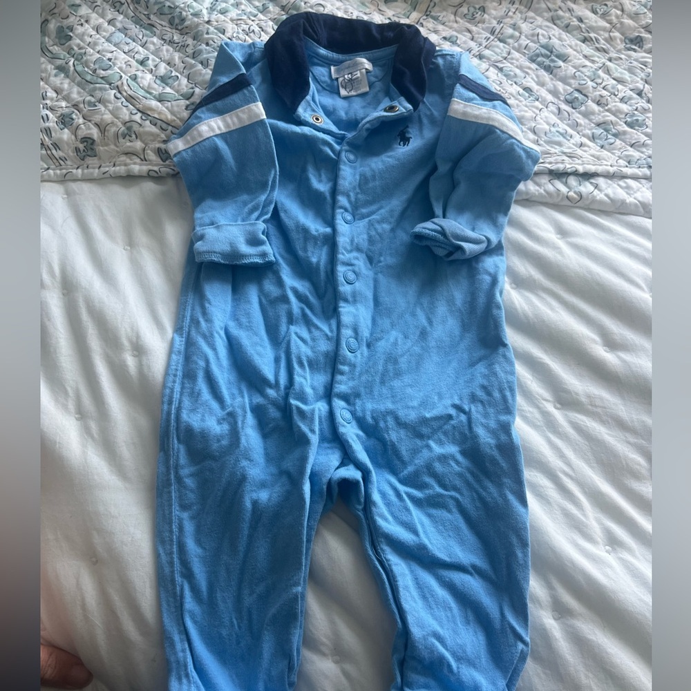 Ralph Lauren Light Blue Kids Footie